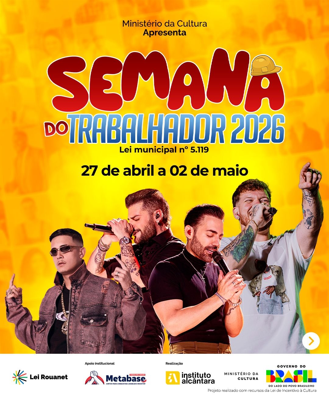 Semana do Trabalhador — Itabira 2026